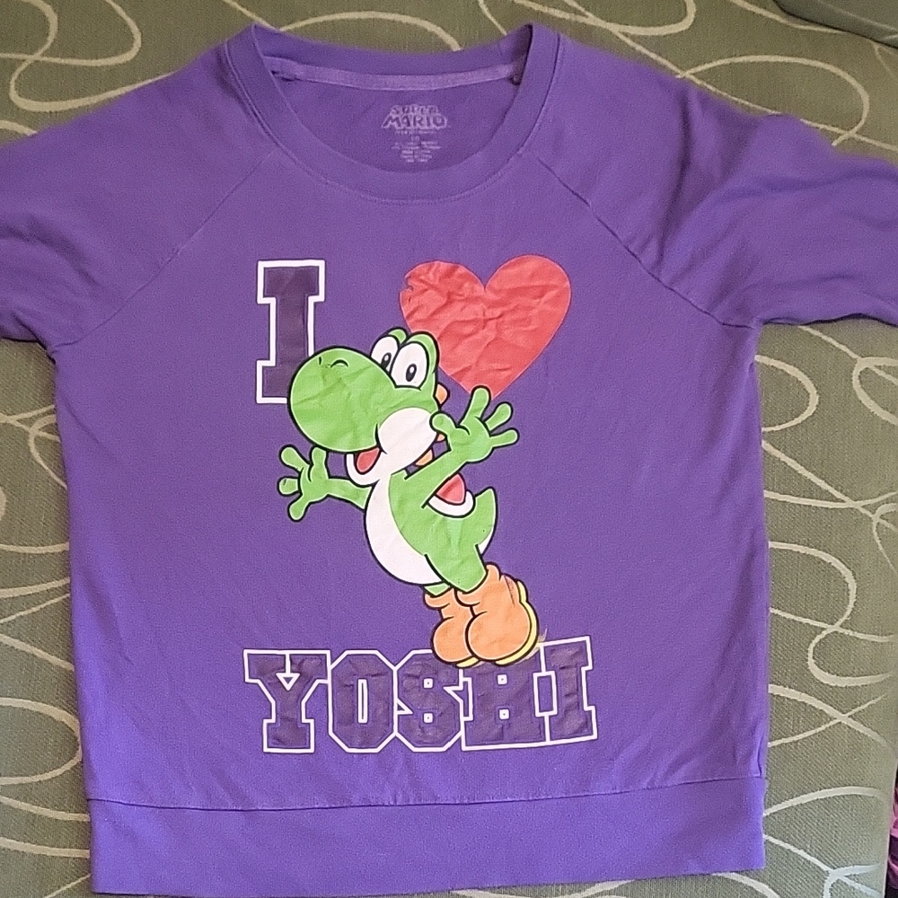 Nintendo Purple Yoshi Long Sleeved Tee